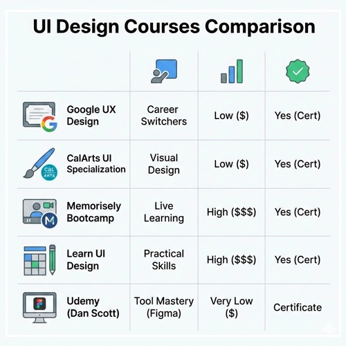Top 5 UI Design Courses - Best User Interface Course